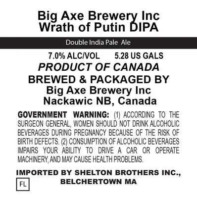 Wrath of Putin DIPA label
