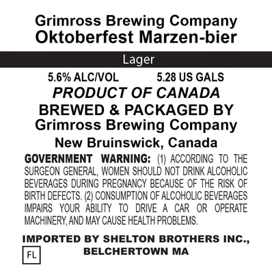 Oktoberfest Marzen-bier label