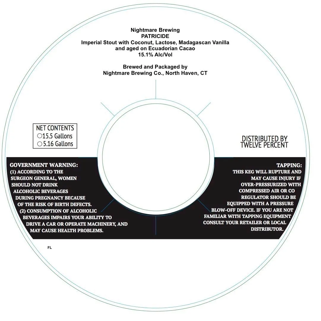Patricide — full label as filed with TTB