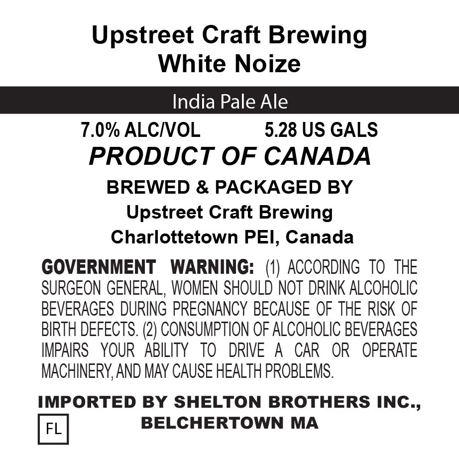 White Noize — full label as filed with TTB