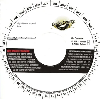 Night Master Imperial Stout label