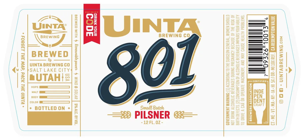 801 — full label as filed with TTB