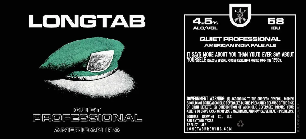 Quiet Professional — full label as filed with TTB