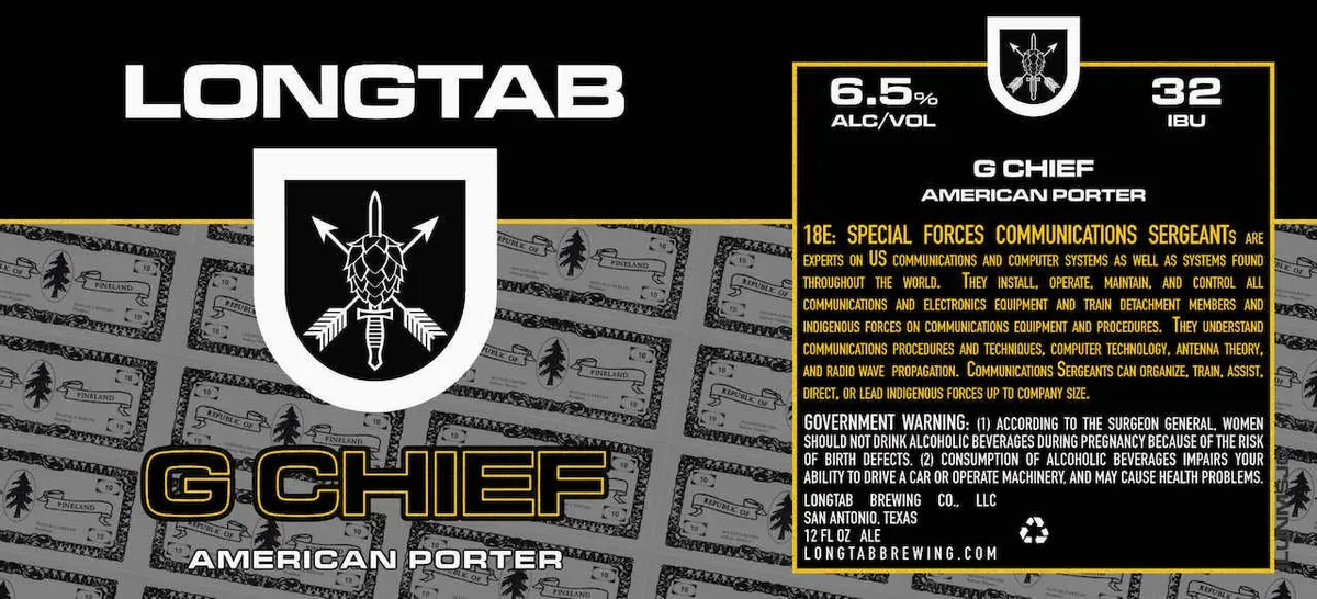 G Chief — full label as filed with TTB