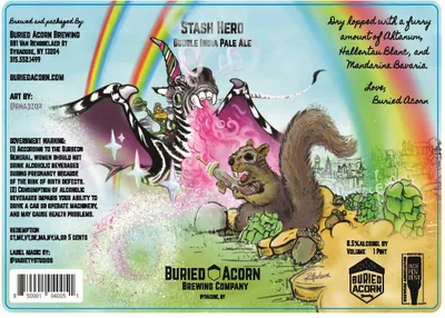 Stash Hero label