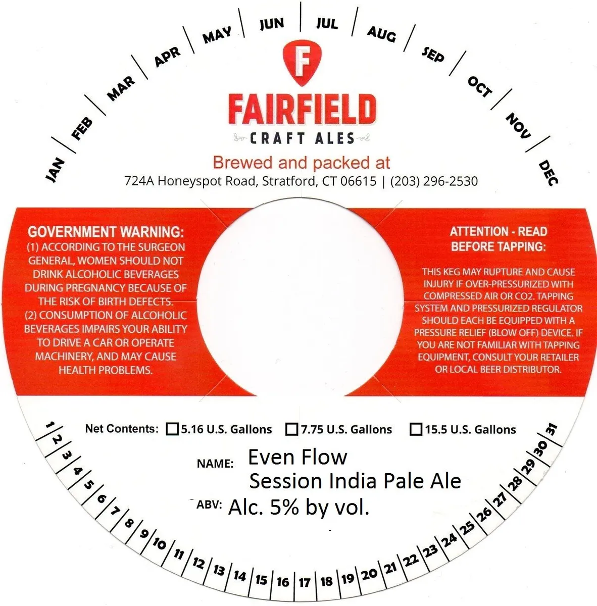 Even Flow — full label as filed with TTB