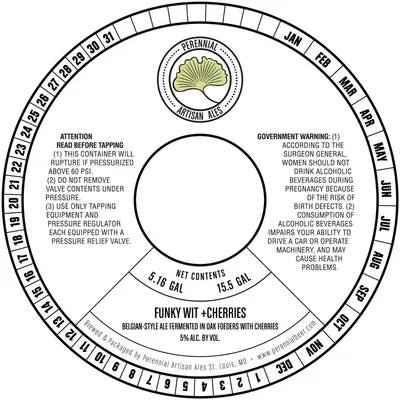 Funky Wit +Cherries label