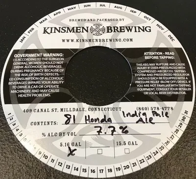 81 Honda label