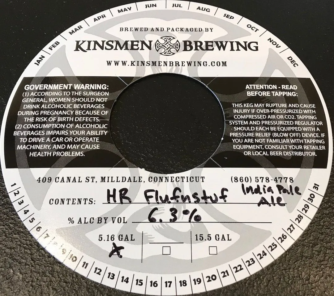 HR Flufnstuf — full label as filed with TTB