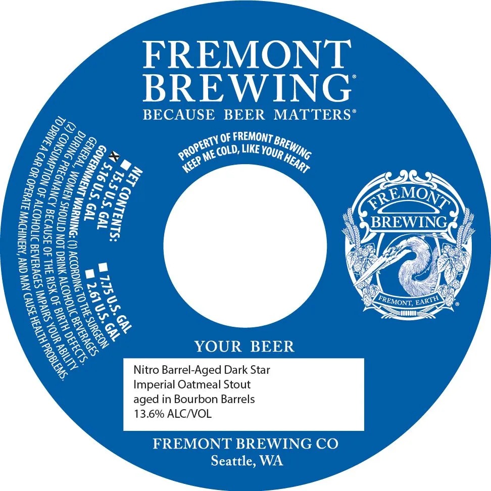 Nitro Barrel-Aged Dark Star label