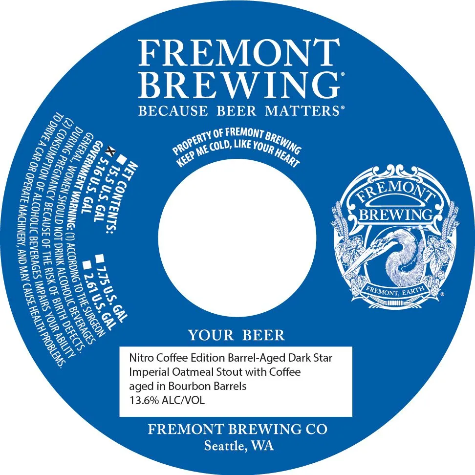Nitro Coffee Edition Barrel-Aged Dark Star label