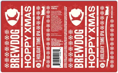 Hoppy Xmas label