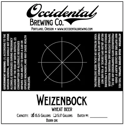 Weizenbock label