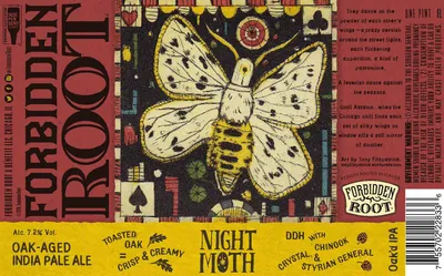 Night Moth label