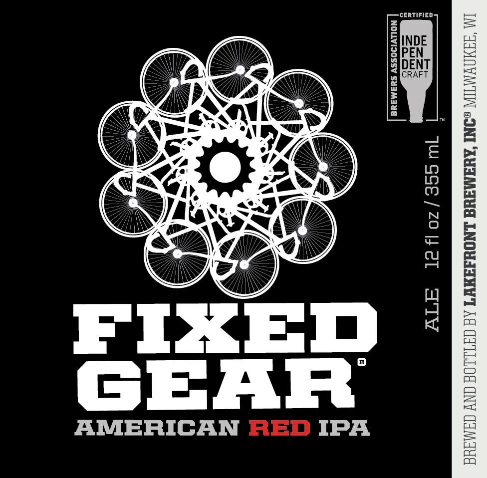 Fixed Gear American Red IPA label