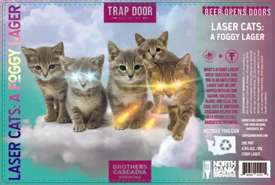 Laser Cats: A Foggy Lager label