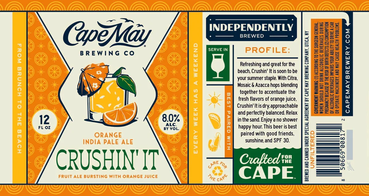 Crushin' It — full label as filed with TTB
