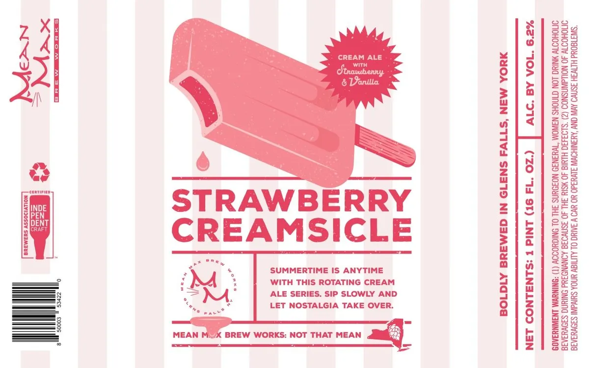 Strawberry Creamsicle — full label as filed with TTB