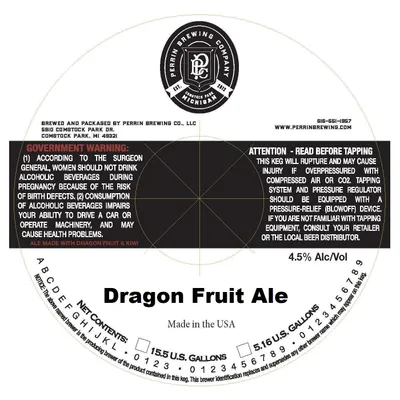 Dragon Fruit Ale label