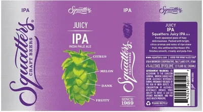 Juicy IPA label