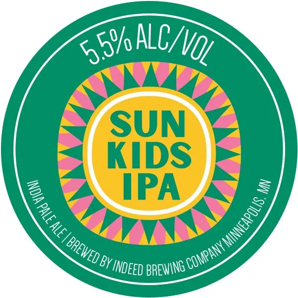 Sun Kids IPA label