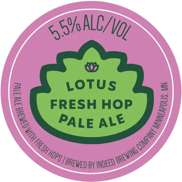 Lotus Fresh Hop Pale Ale label