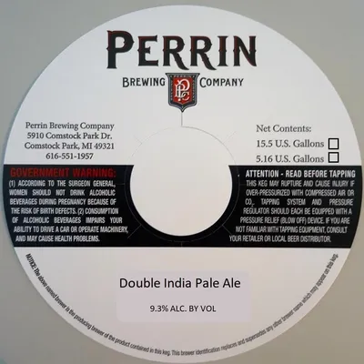 Double India Pale Ale label