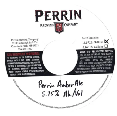 Amber Ale label