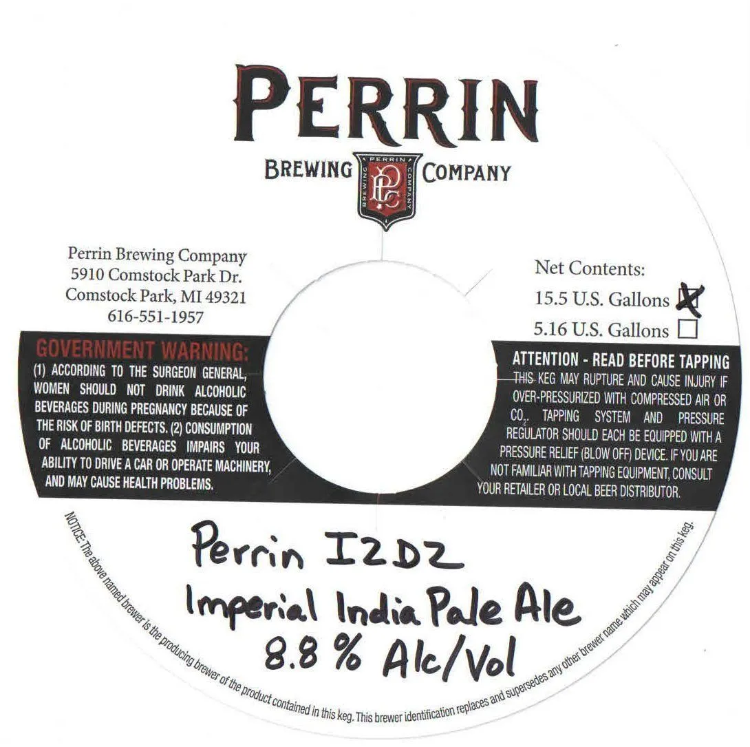 Perrin I2D2 — full label as filed with TTB