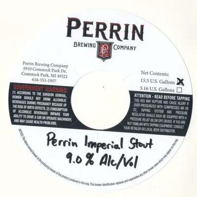 Perrin Imperial Stout label