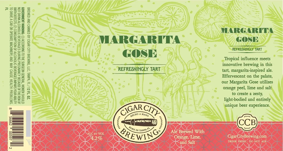 Margarita Gose — full label as filed with TTB