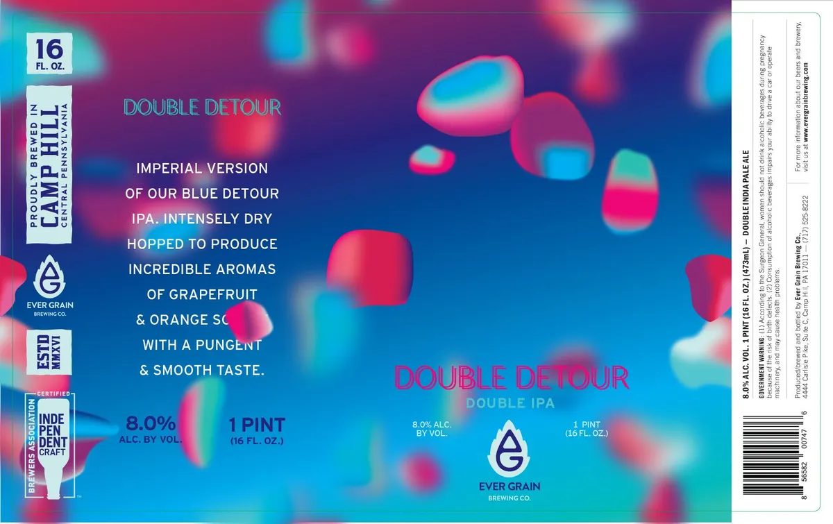 Double Detour Double Ipa label
