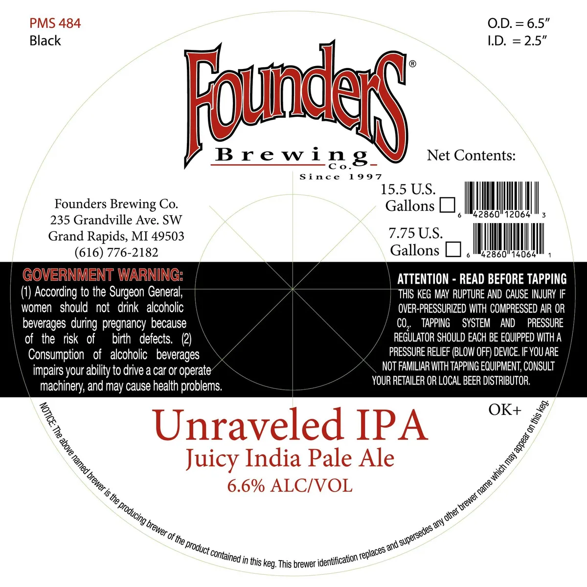 Unraveled IPA label