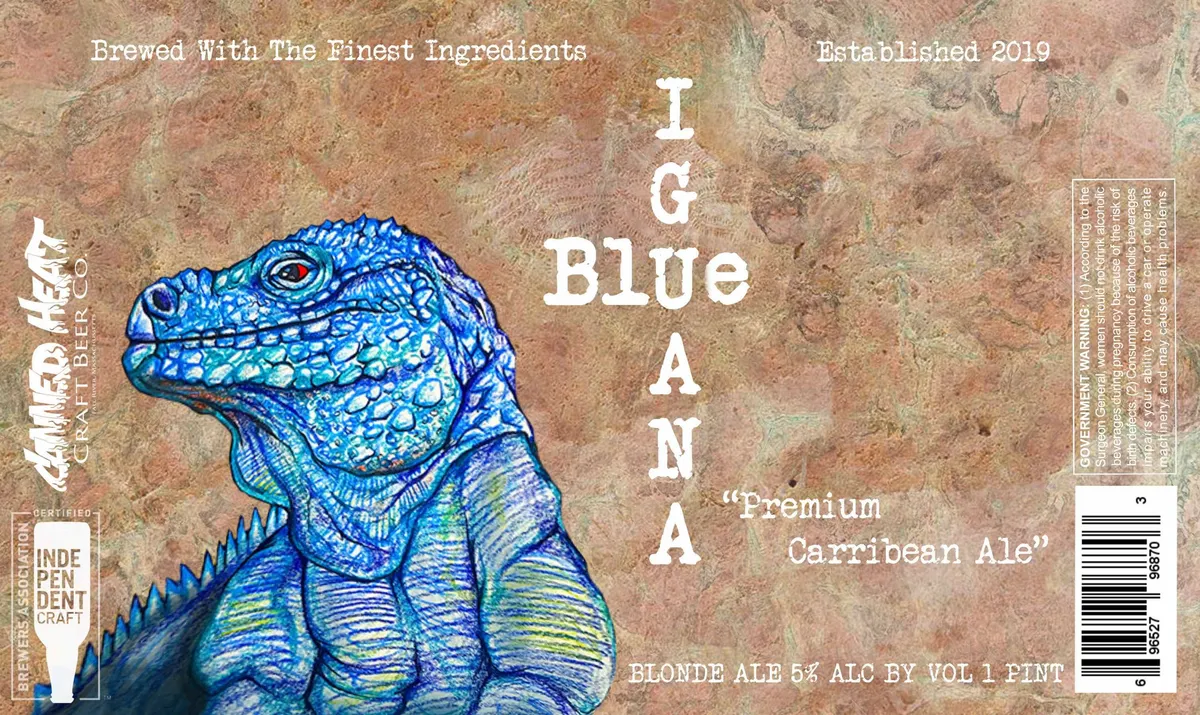 Blue Iguana — full label as filed with TTB
