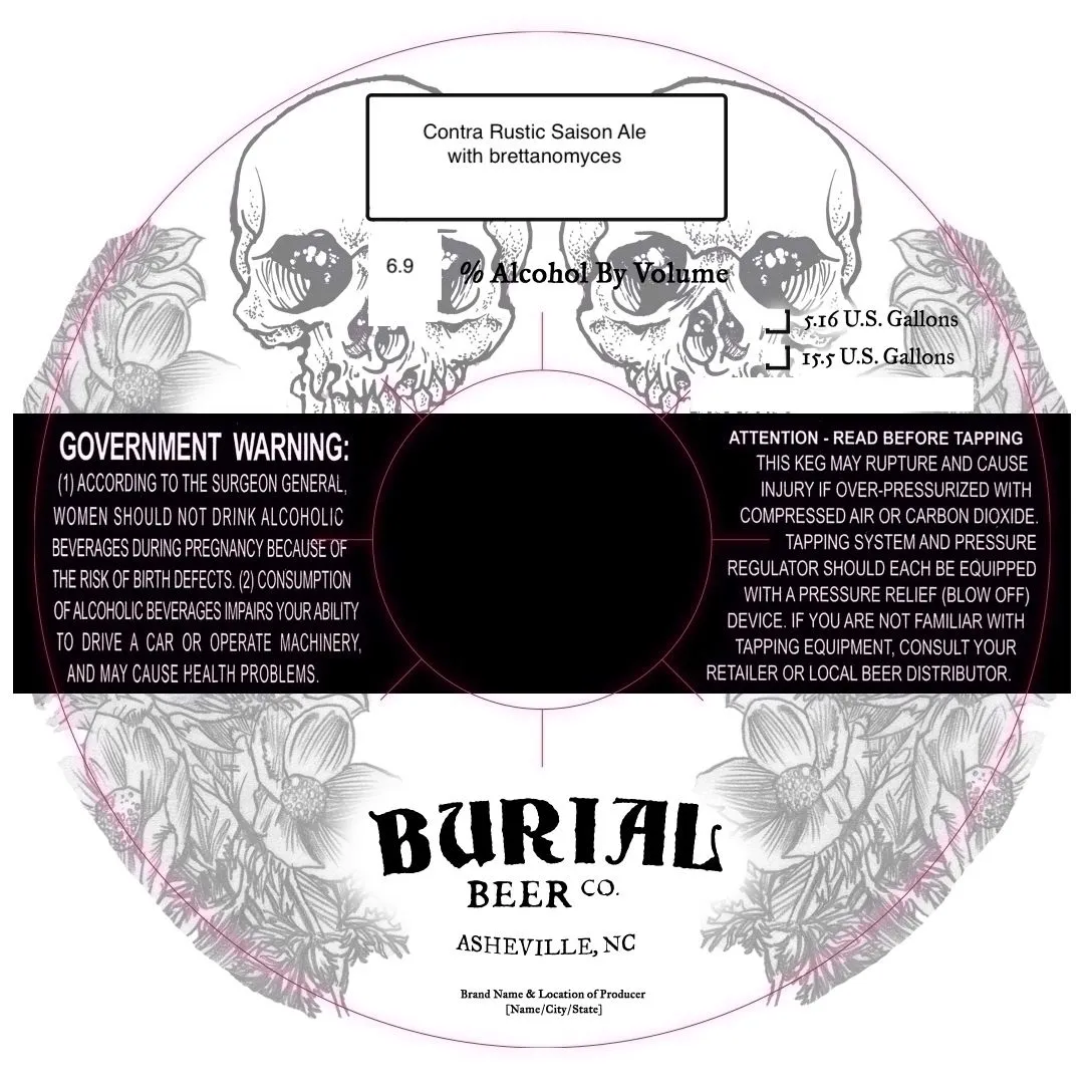 Contra Rustic Saison Ale label