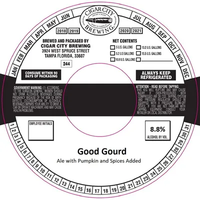 Good Gourd label