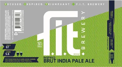 Inspired Brut India Pale Ale label
