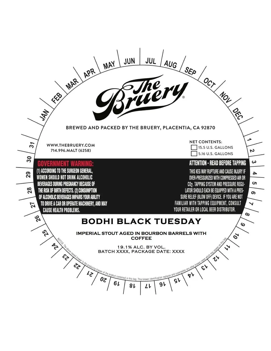 Bodhi Black Tuesday label
