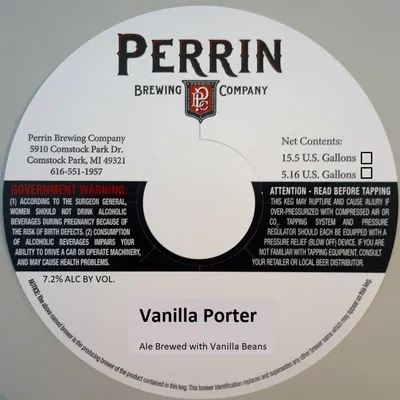 Vanilla Porter label