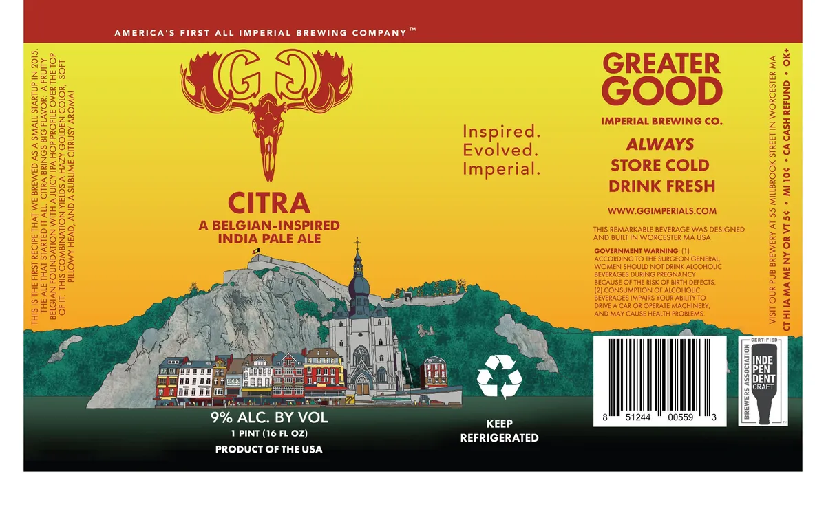 Citra — full label as filed with TTB