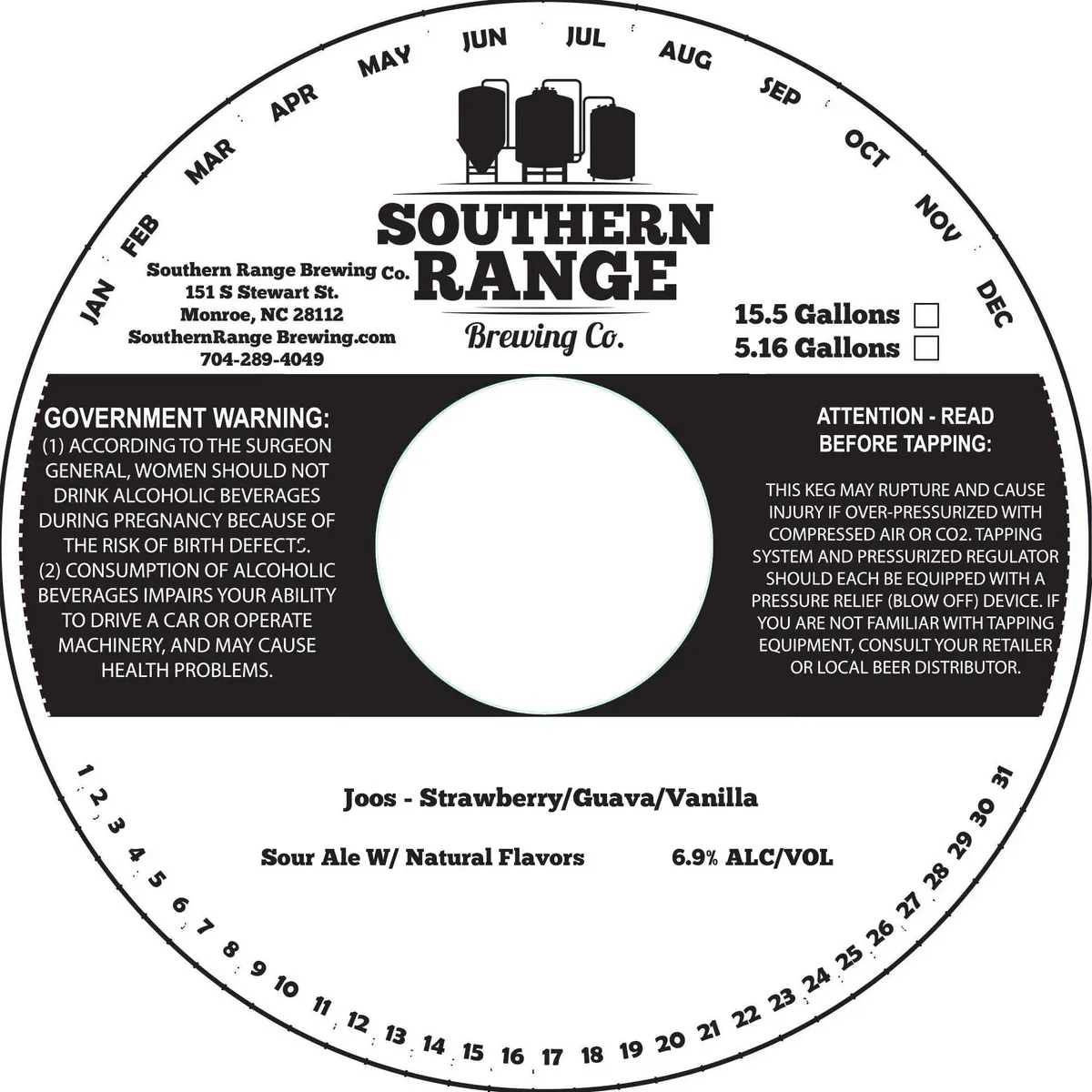 Joos - Strawberry/Guava/Vanilla — full label as filed with TTB
