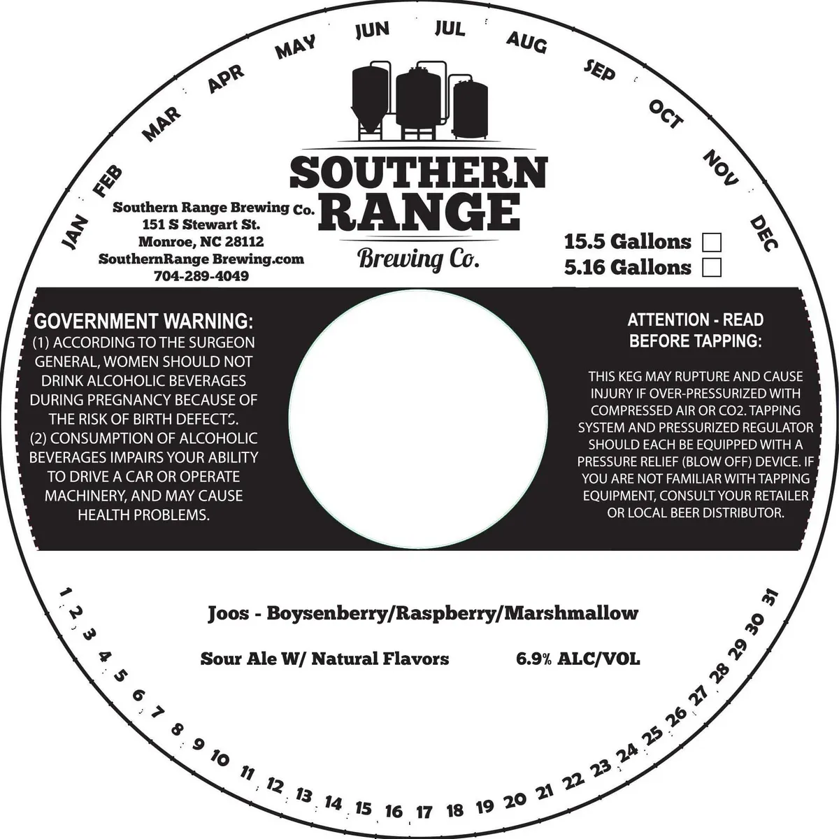 Joos - Boysenberry/Raspberry/Marshmallow — full label as filed with TTB