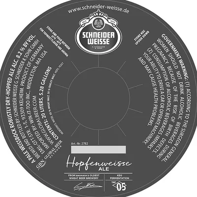 Hopfenweisse label