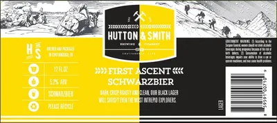 First Ascent Schwarzbier label