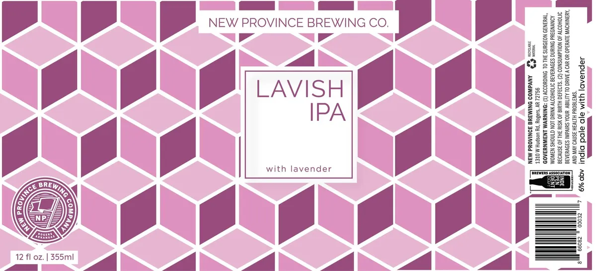Lavish IPA — full label as filed with TTB