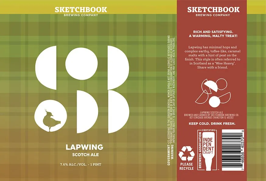 Lapwing Scotch Ale — full label as filed with TTB