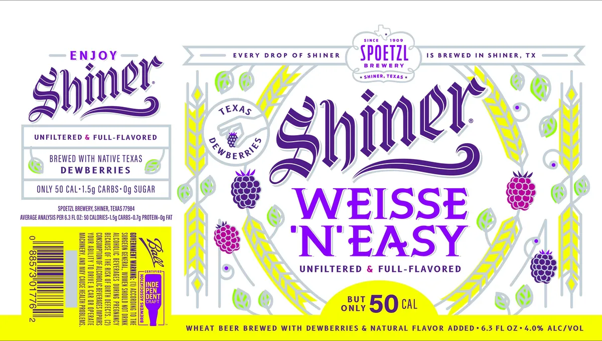 Weisse 'N' Easy label