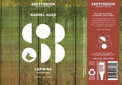 Barrel-Aged Lapwing Scotch Ale label