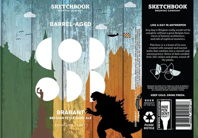 Barrel-Aged Brabant Belgian Style Dark Ale label