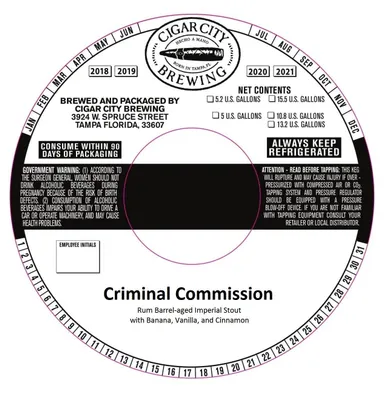 Criminal Commission label